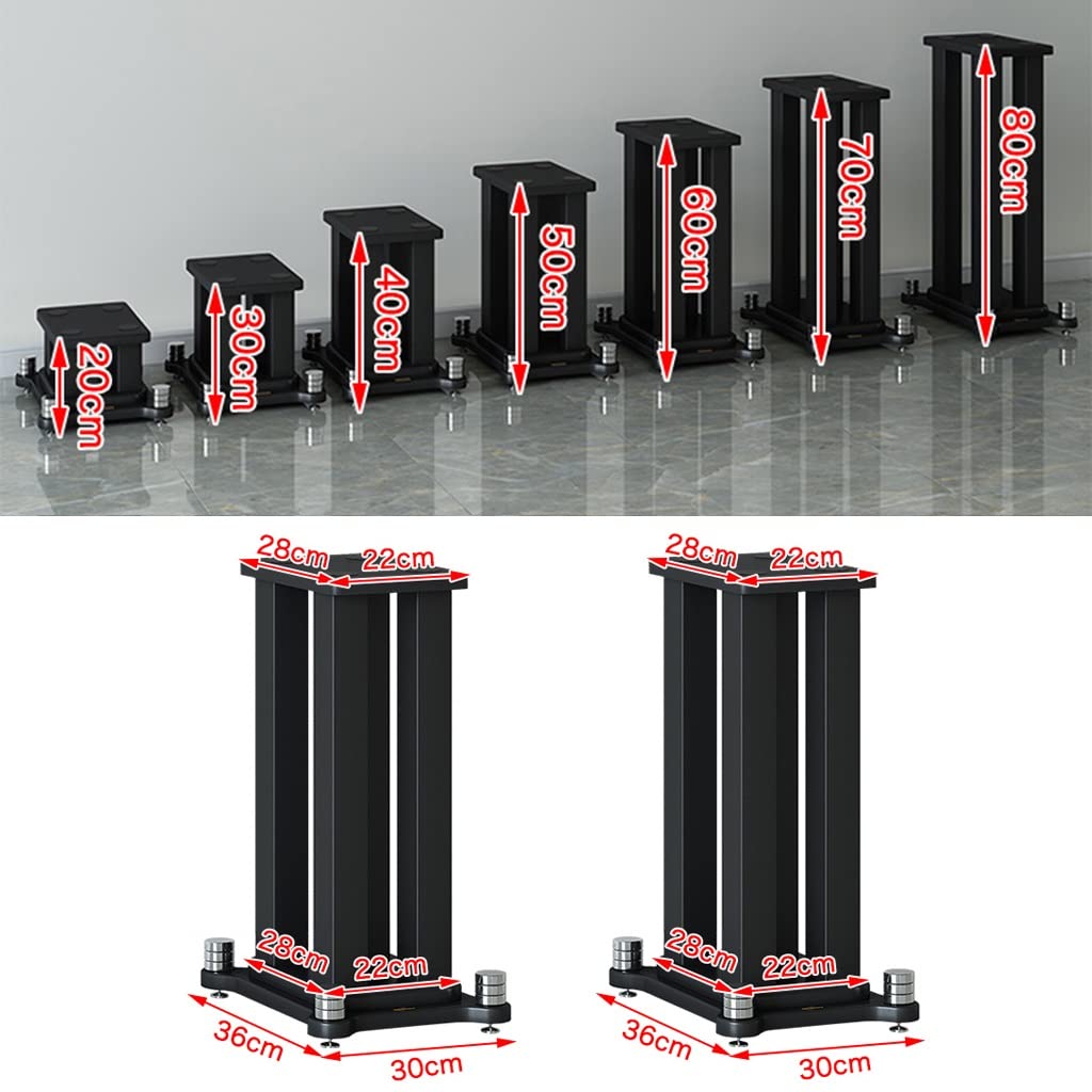 Coppia di supporti per altoparlanti in metallo per Home Theater, resistenti per suono surround e altoparlanti da scaffale