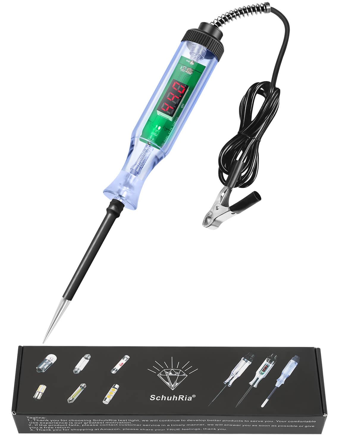 Test Light Automotive,Circuit Tester 6V-12V-24V,Heavy Duty