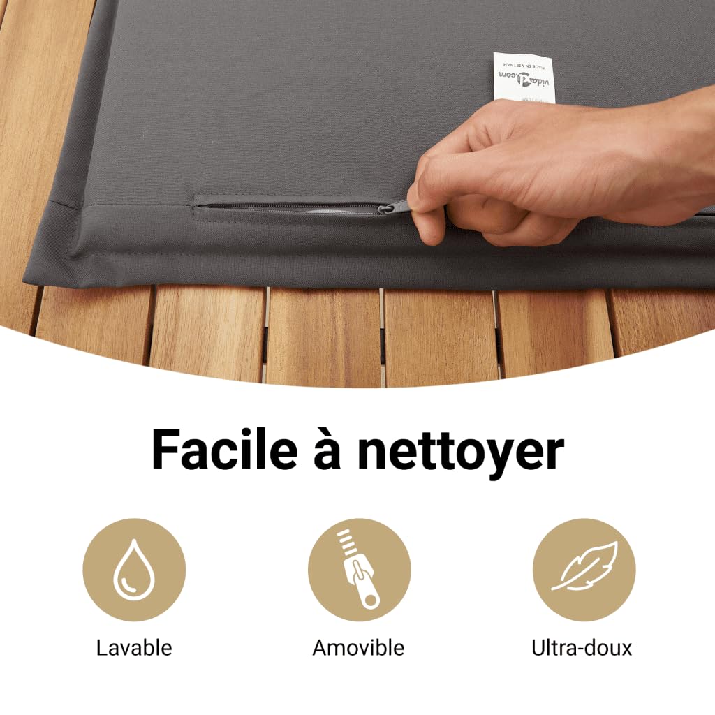vidaXL Canapé de Jardin 2 Places avec Coussins, Résine Tressée Gris