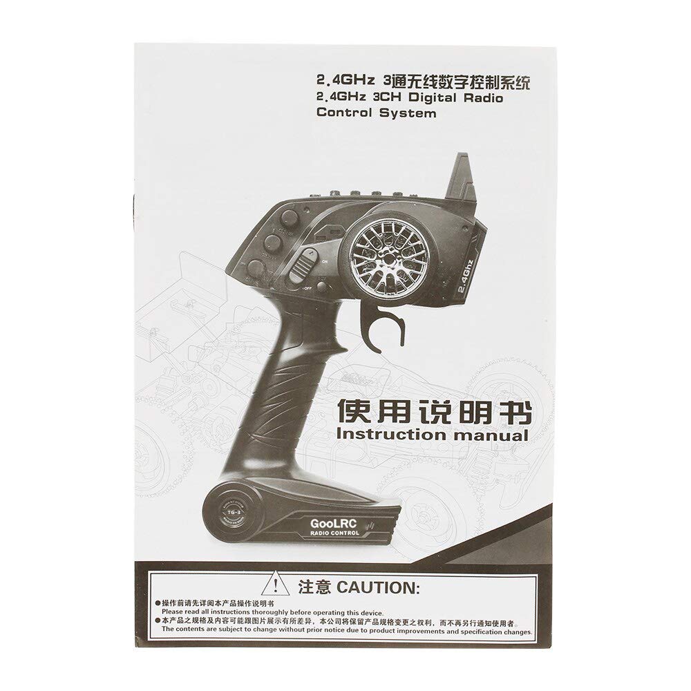 Accesorios para RC Coche, Original TG3 2,4 GHz 3CH Radio Digital transmisor de Mando a Distancia con el Receptor para RC del Coche del Barco,transmisor RC