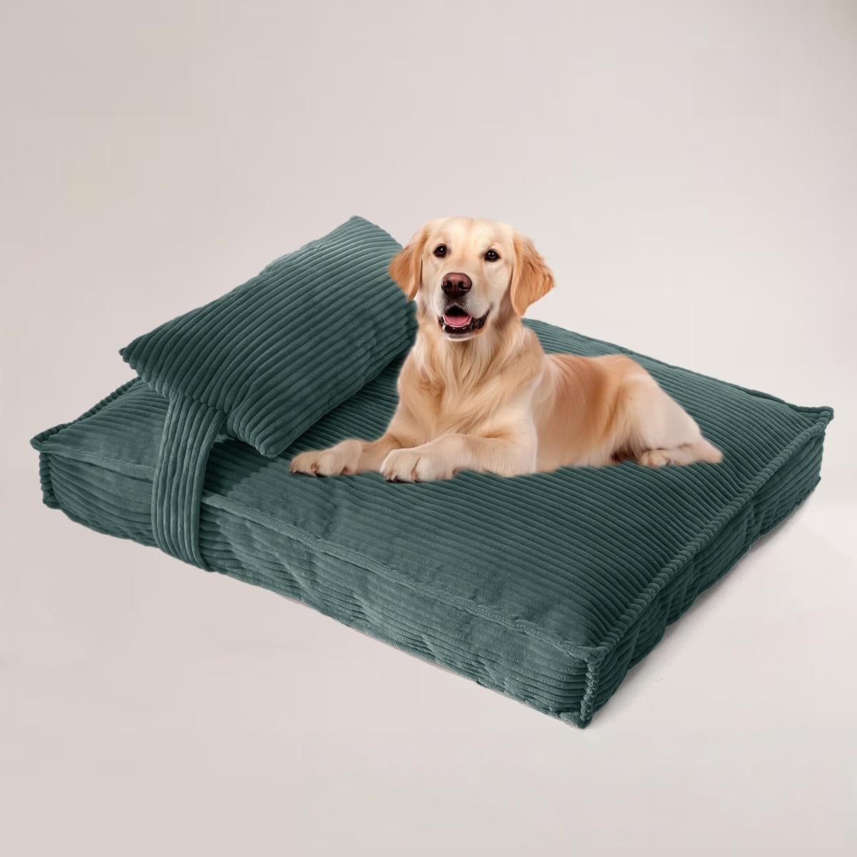 Cama para Perro Grande 39x28 Pulgadas Lavable con Soporte Ortopédico
