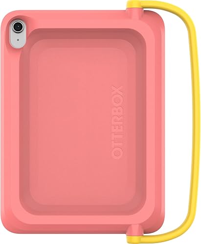 OtterBox Funda hecha para niños para iPad de 10 generación, semillas de sandía (rosa), duradera, crestas de fácil agarre, fácil de limpiar (una sola