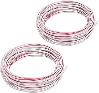 41b4494-1 Garage Door Wire Replacement for Liftmaster Chamberlain Craftsman Garage Door Opener Wire, 2 Conductor Bell Cable Assembly 26' Length - 2 Pack