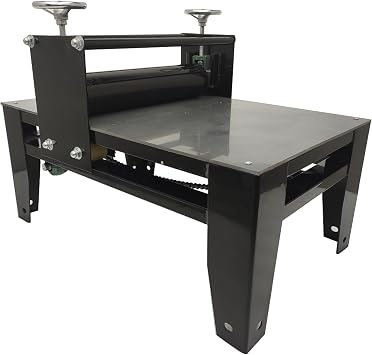 TECHTONGDA Pottery Clay Machine Slab Roller for Clay Manual Ceramic Clay Plate Machine No Shim with Adjustable Thickness 27x17.7inch Panel Size