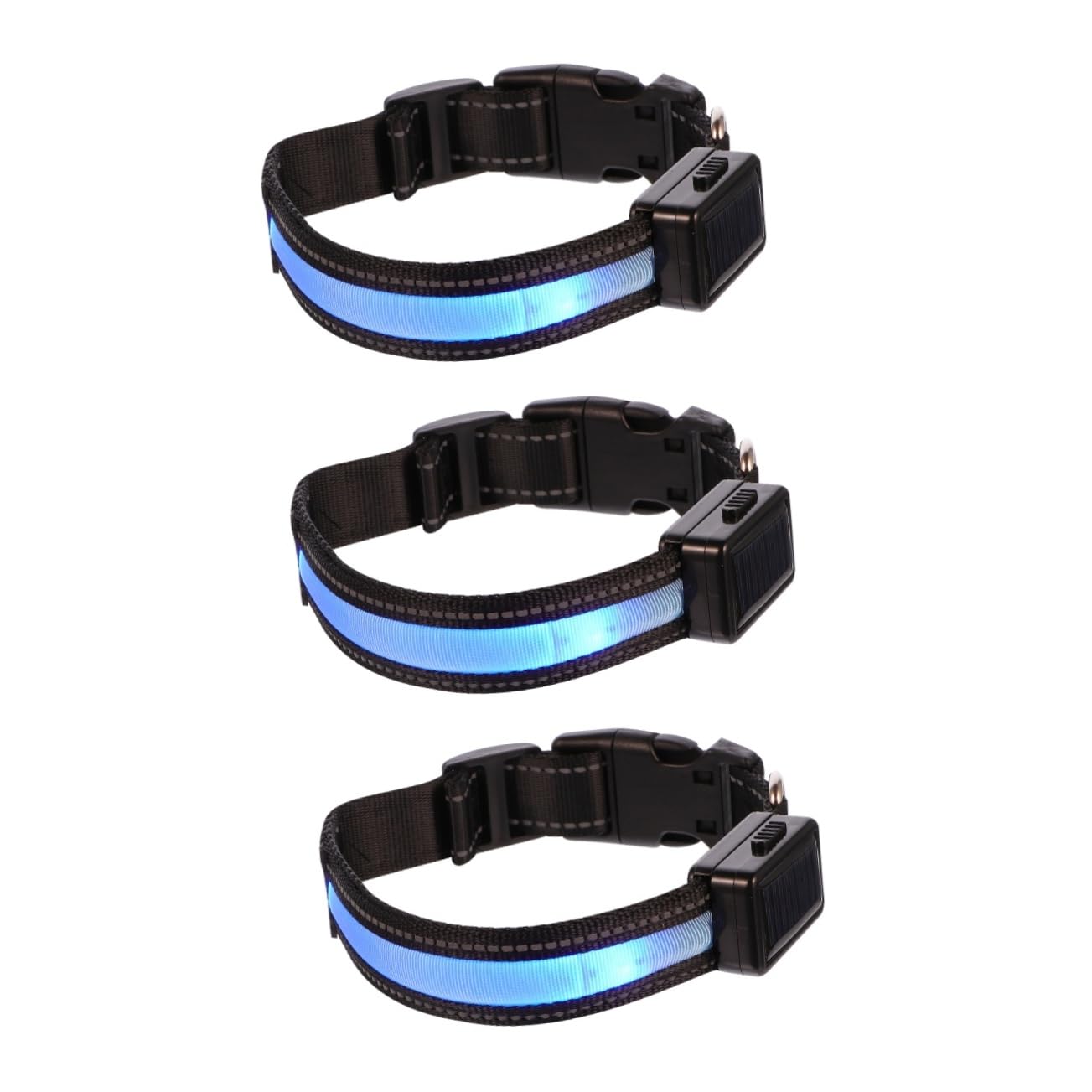 SUPVOX 3ensembles Collier Lumineux pour Chien LED Rechargeable USB Collier De Sécurité Nocturne pour Animaux De Compagnie Étanche