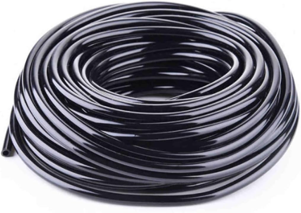 Micro Drip Irrigation Tubing - 4mm 7mm Flexible PVC Garden Hose for Lawn, Balcony Greenhouse Plants, 1/4 Inch Lightweight Watering Pipe (Weatherproof Anti-Kink Design)(40M)