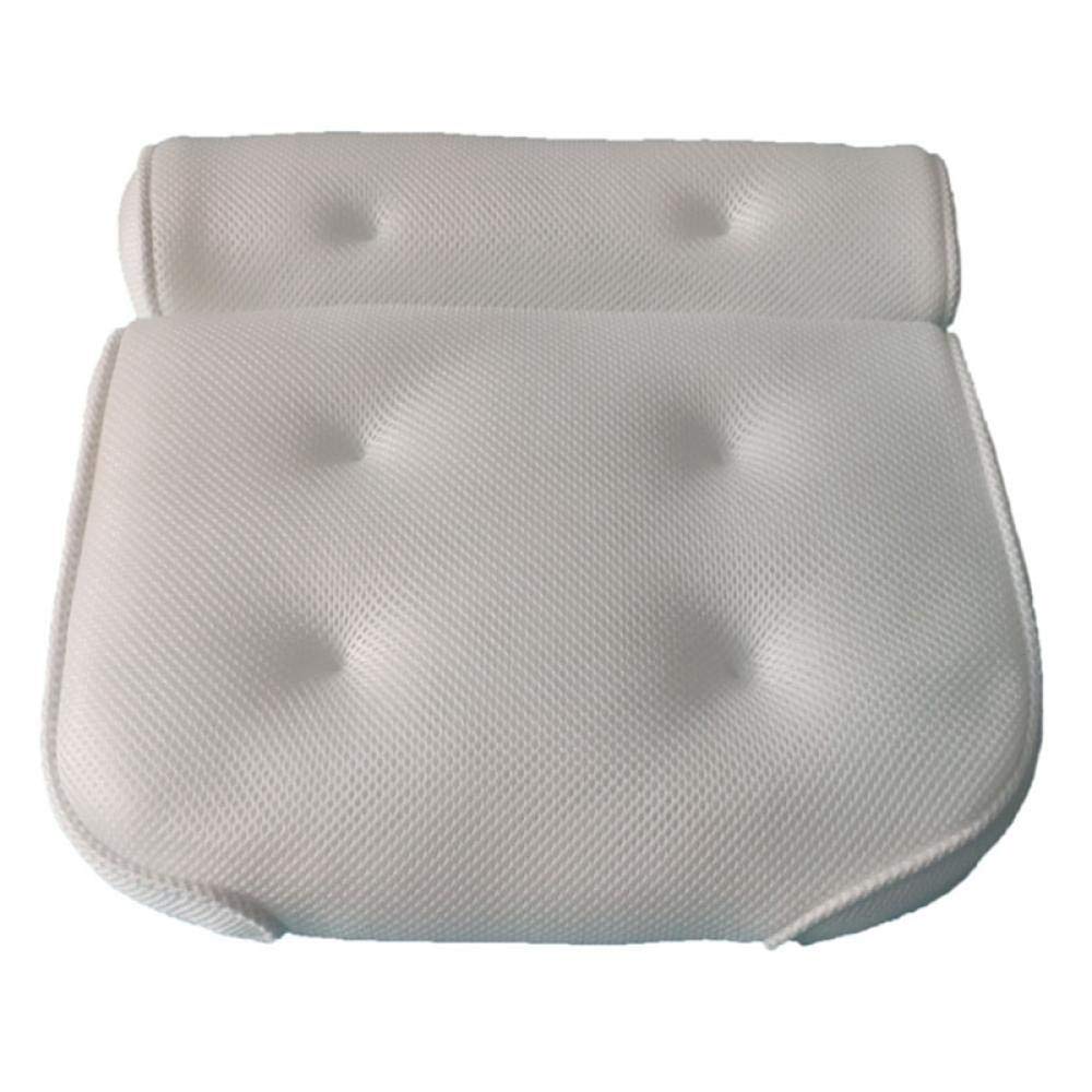 Almohadas de baño Almohada de baño de Malla Almohada de bañera con reposacabezas Suave con 6 ventosas de Respaldo Cojín de Cuello para Accesorios de baño Cojín de bañera
