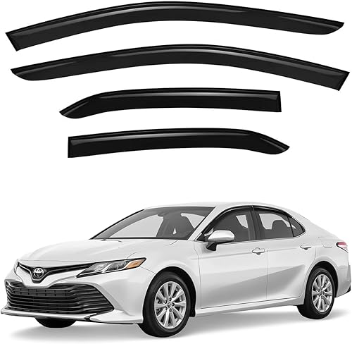 Miniatura 1 de GrandWheel Co - Deflectores de visera de ventilación de ventana lateral tintados ahumados, protectores de lluvia compatibles con Camry 2018-2023 - 4
