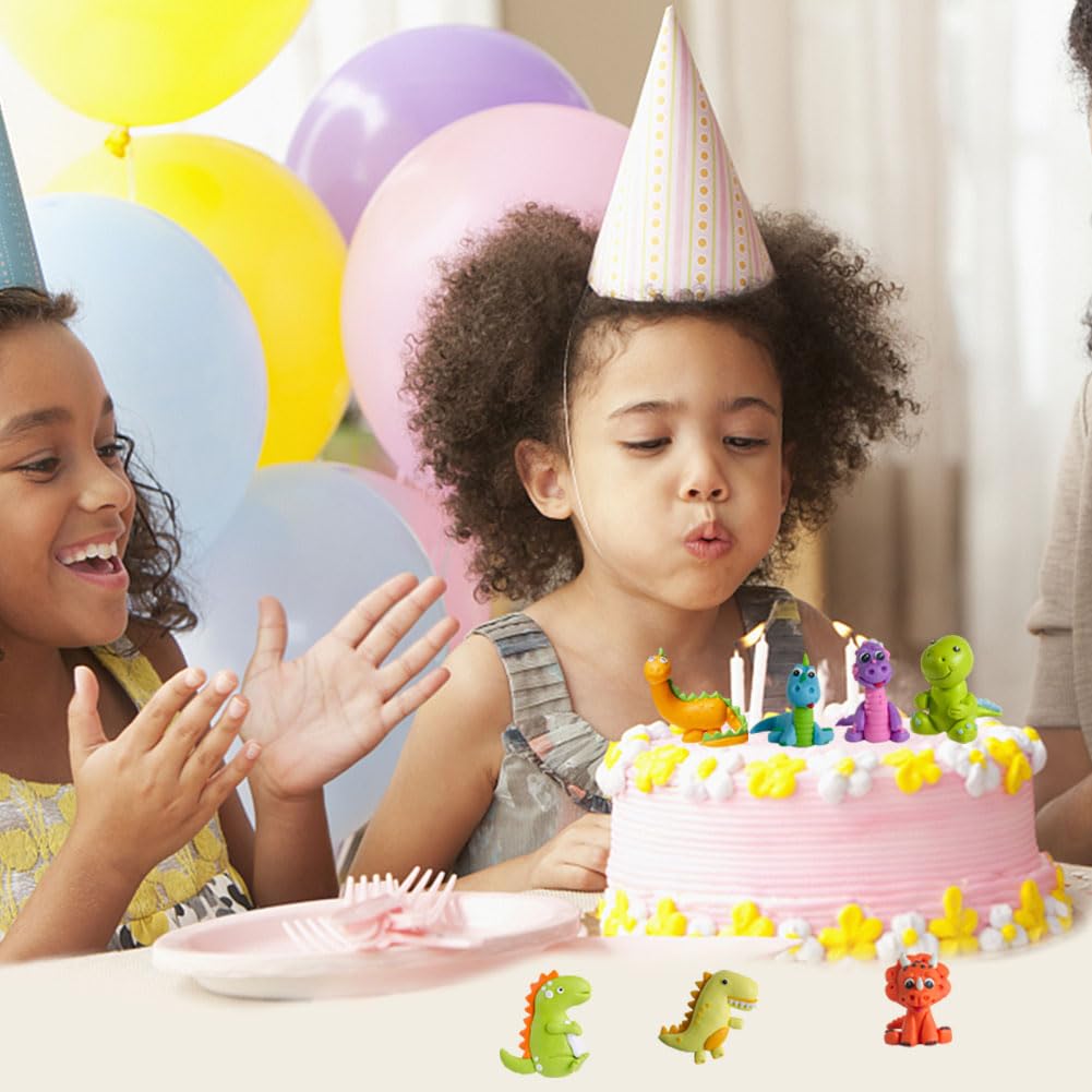 Decorazioni Torta Dinosauri - Set 7 Pezzi Per Feste Compleanno Bambini - Foto 11