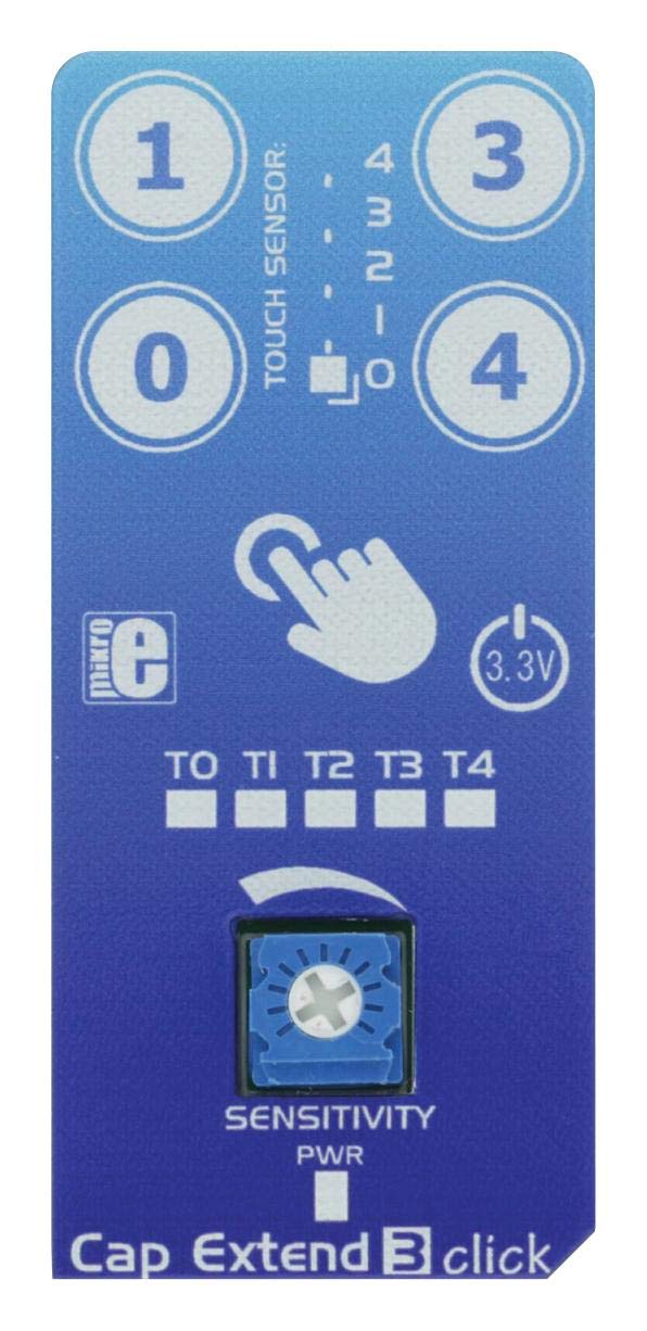 MIKROE-2883 - CAP EXTEND 3 CLICK BOARD (Pack of 2) (MIKROE-2883)