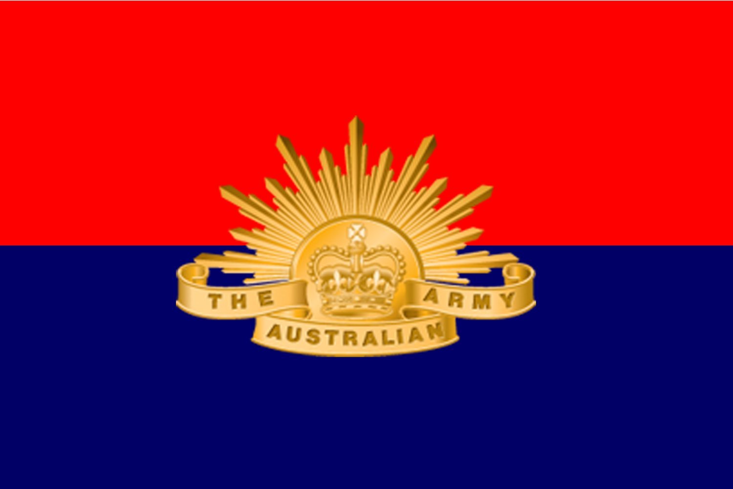 Drapeau Large Australian Deputy Chief of Army pavillon paysage grand format horizontal