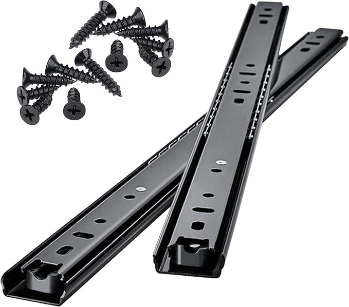 V3VOGUE Side Mount Drawer Slides,Stable and Quiet,Ball Bearing Drawer Slides,Very