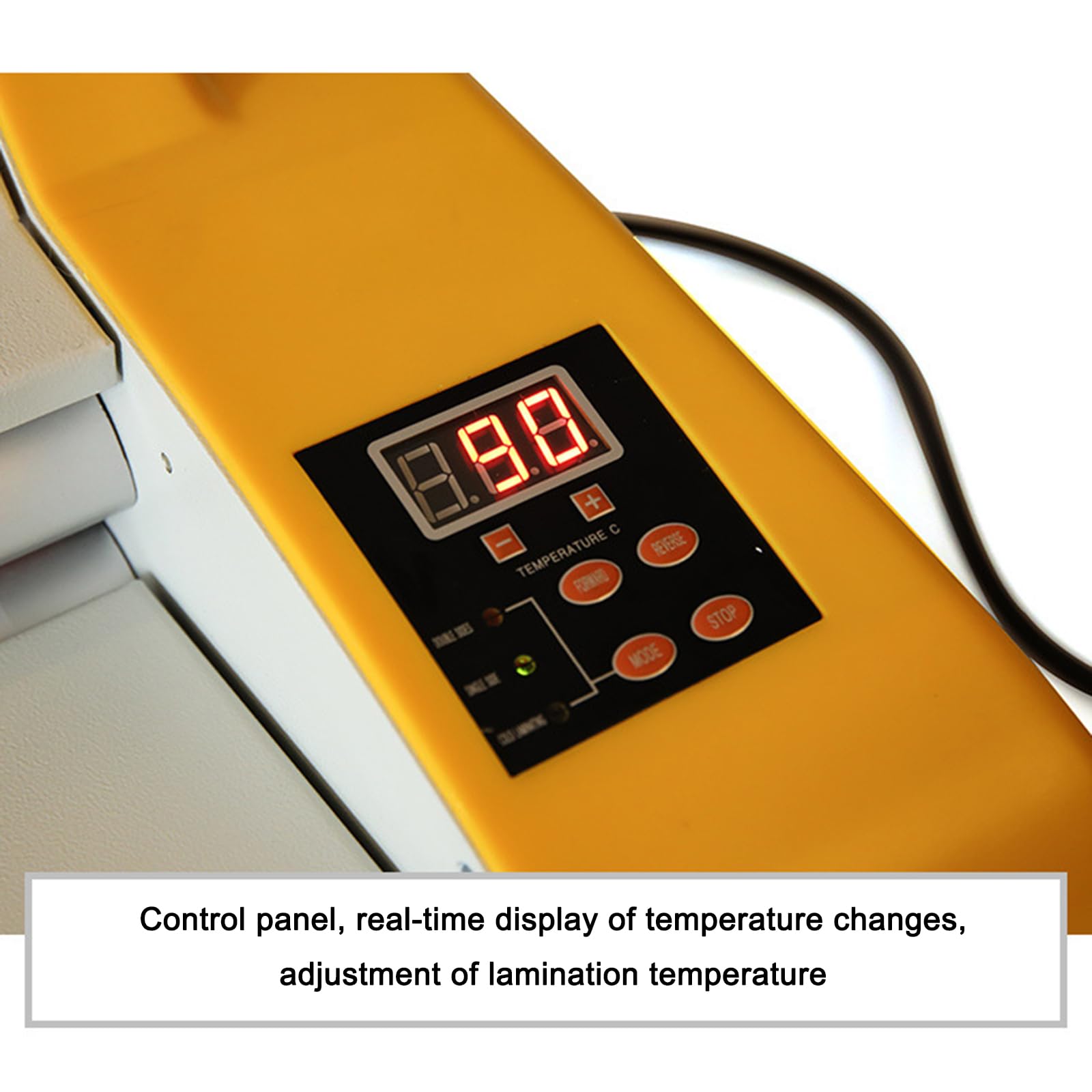 13-calowy laminator na gorąco i na zimno, jednostronna, dwustronna maszyna do laminowania, z 4 rolkami, maksymalna temperatura 150 ℃, do dokumentów, zdjęć, kart