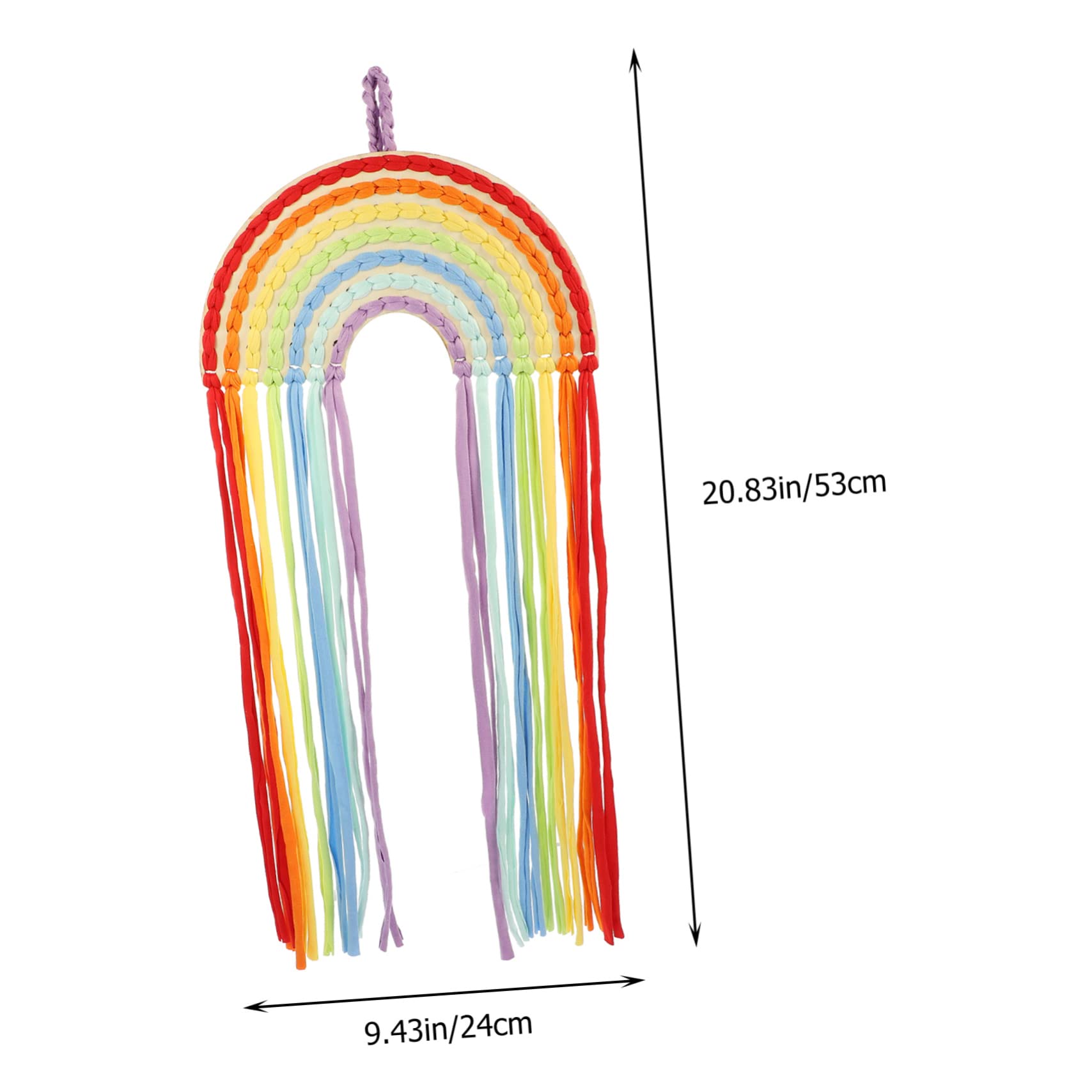 VANZACK Rainbow Hair Clip Holder Bow Organizer for Wall Hanging Storage Decoration for Hair Accessories for Bedroom Nursery Decor Non Fading Design