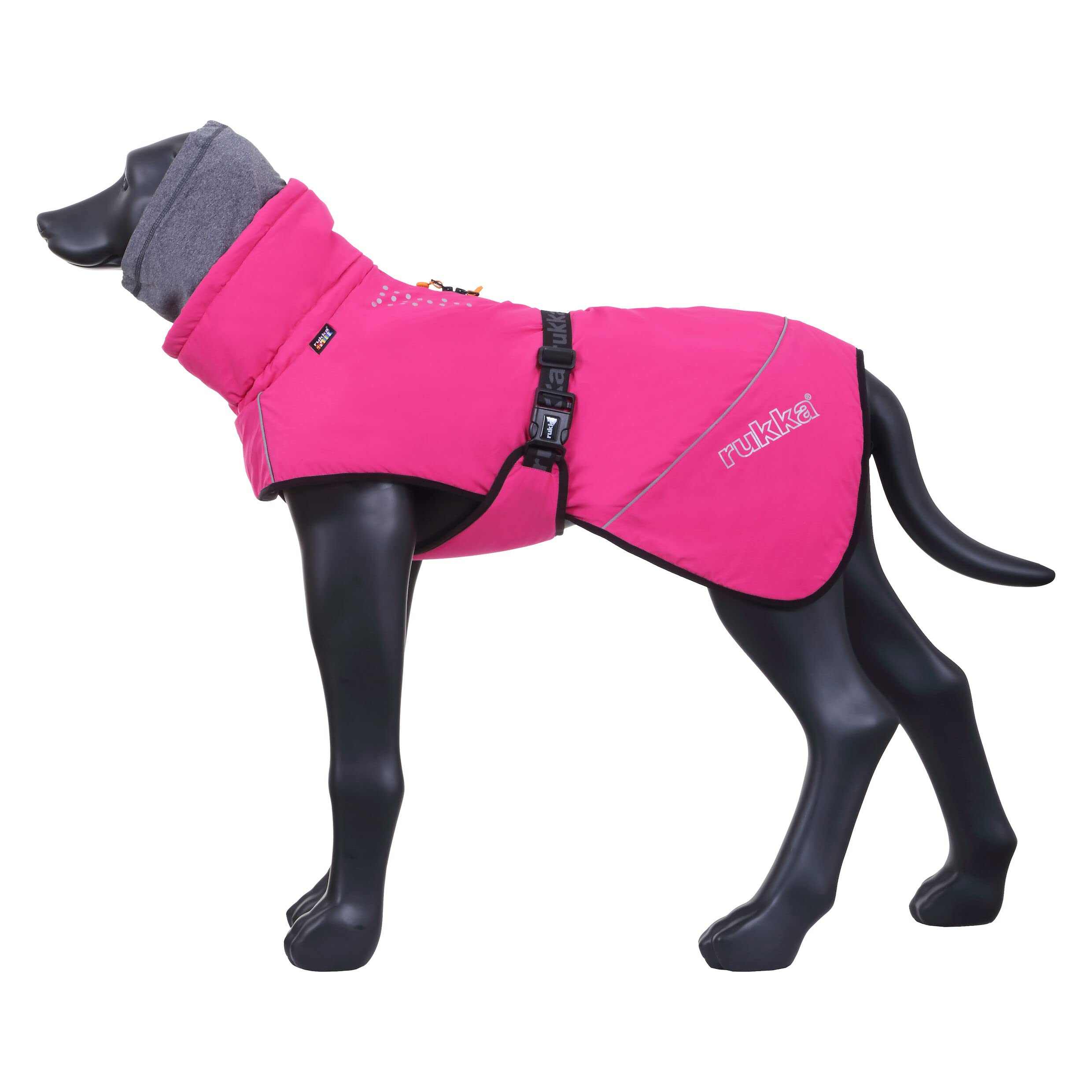 Rukka Pets Warmup Outdoor wiatroszczelna termiczna kurtka dla psa Hot Pink