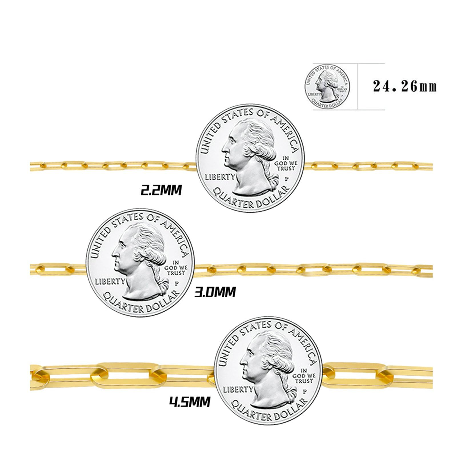 Collar de cadena con clip para mujer, plata 925 pulida con clip, longitud 40/45/50/55/60 cm