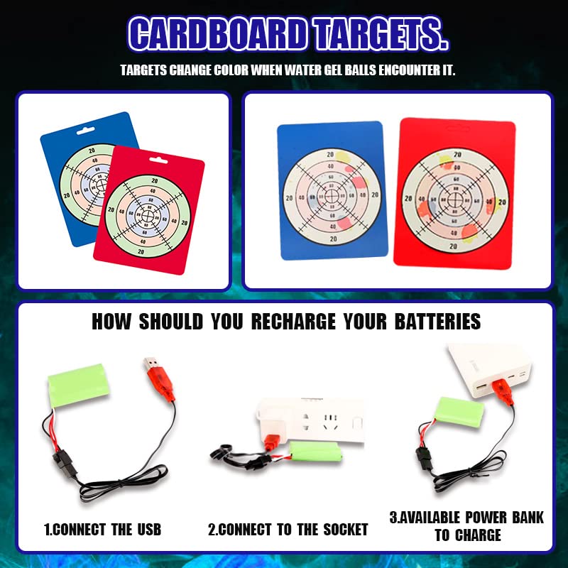 Splatter Splat ball gun Automatic, Electric Gel Blaster Pistol gun with