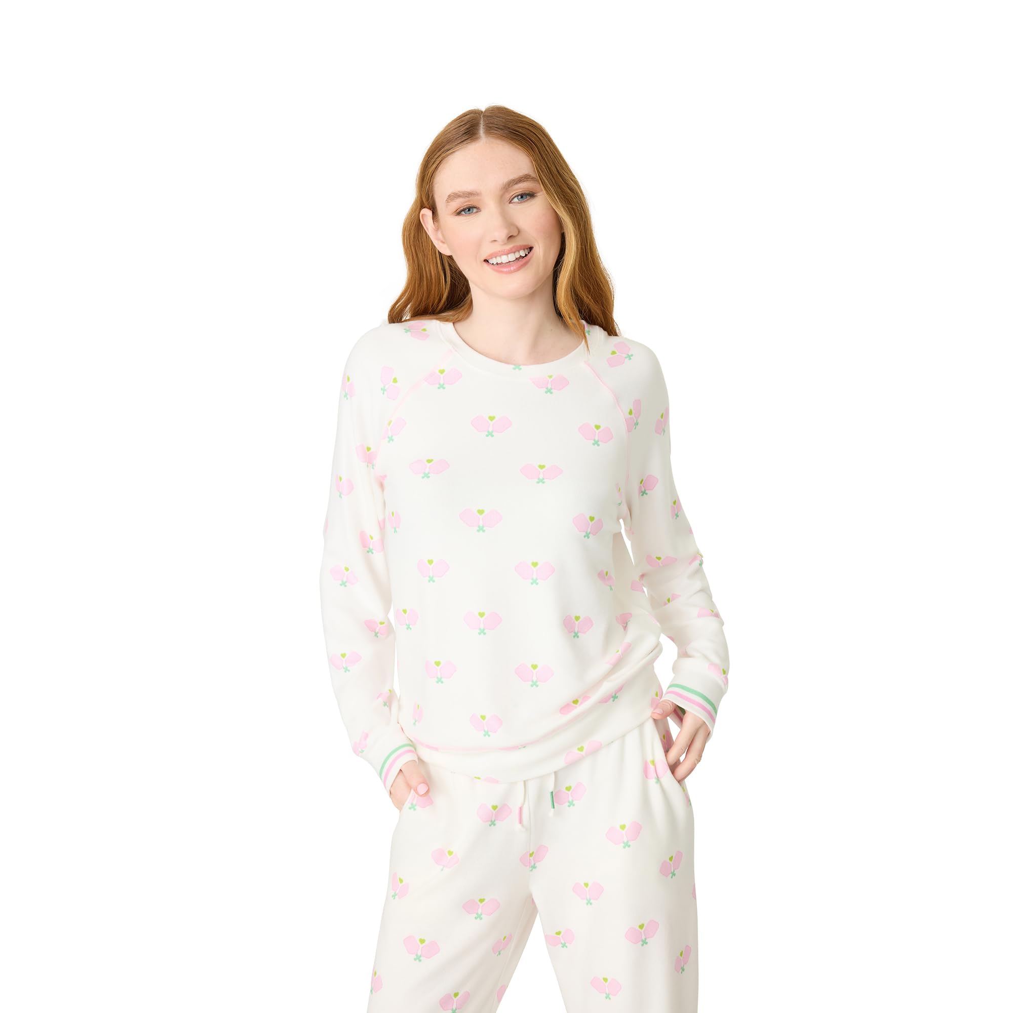 PJ Salvage womens Peachy Party Courtside Long Sleeve