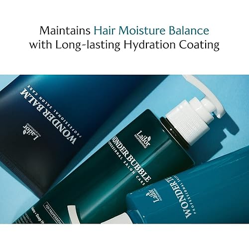 Miniatura 9 de LA'DOR Wonder Bubble - Champú hidratante antiencrespamiento voluminizador para cabello seco con 8 péptidos, queratina, sacrán, ácido hialurónico,