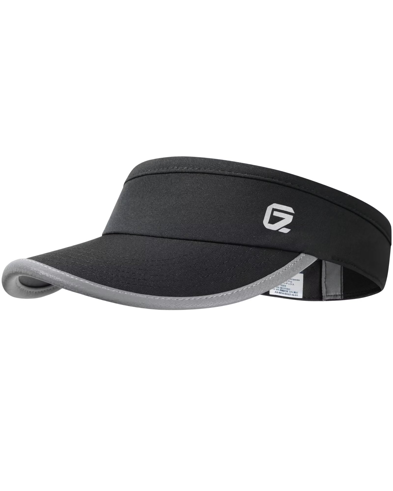 GADIEMKENSD Reflektierendes Sonnenvisier für Damen, UPF 50+, leicht und atmungsaktiv für Laufen, Tennis, Golf, Outdoor-Sportarten