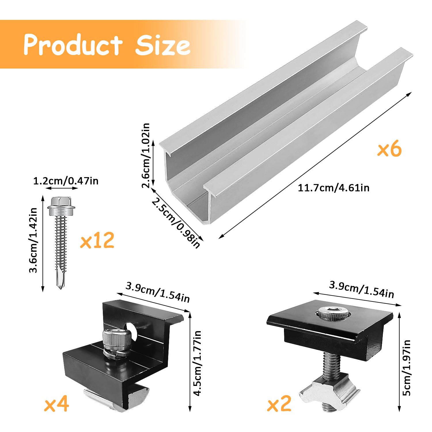 Kit De Support De Panneau Solaire ,12 C ,accessoires De Fixation Pour