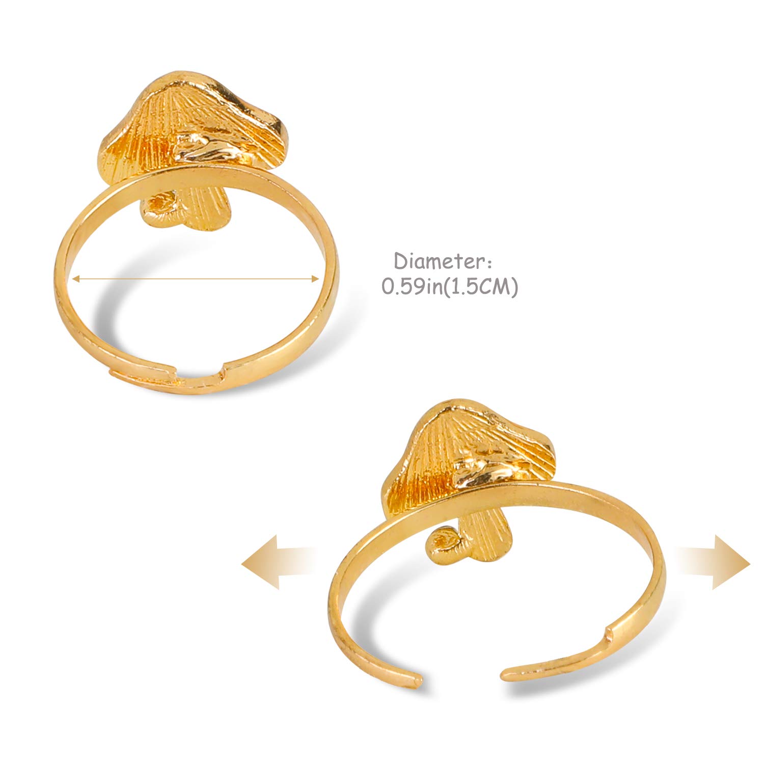 Hifot kinderringe mädchen Prinzessin Schmuck Set 36 Stück, Kristall Verstellbare Ringe für Mädchen mit Herzformkasten, Girl Dress up Rings Fingerringe