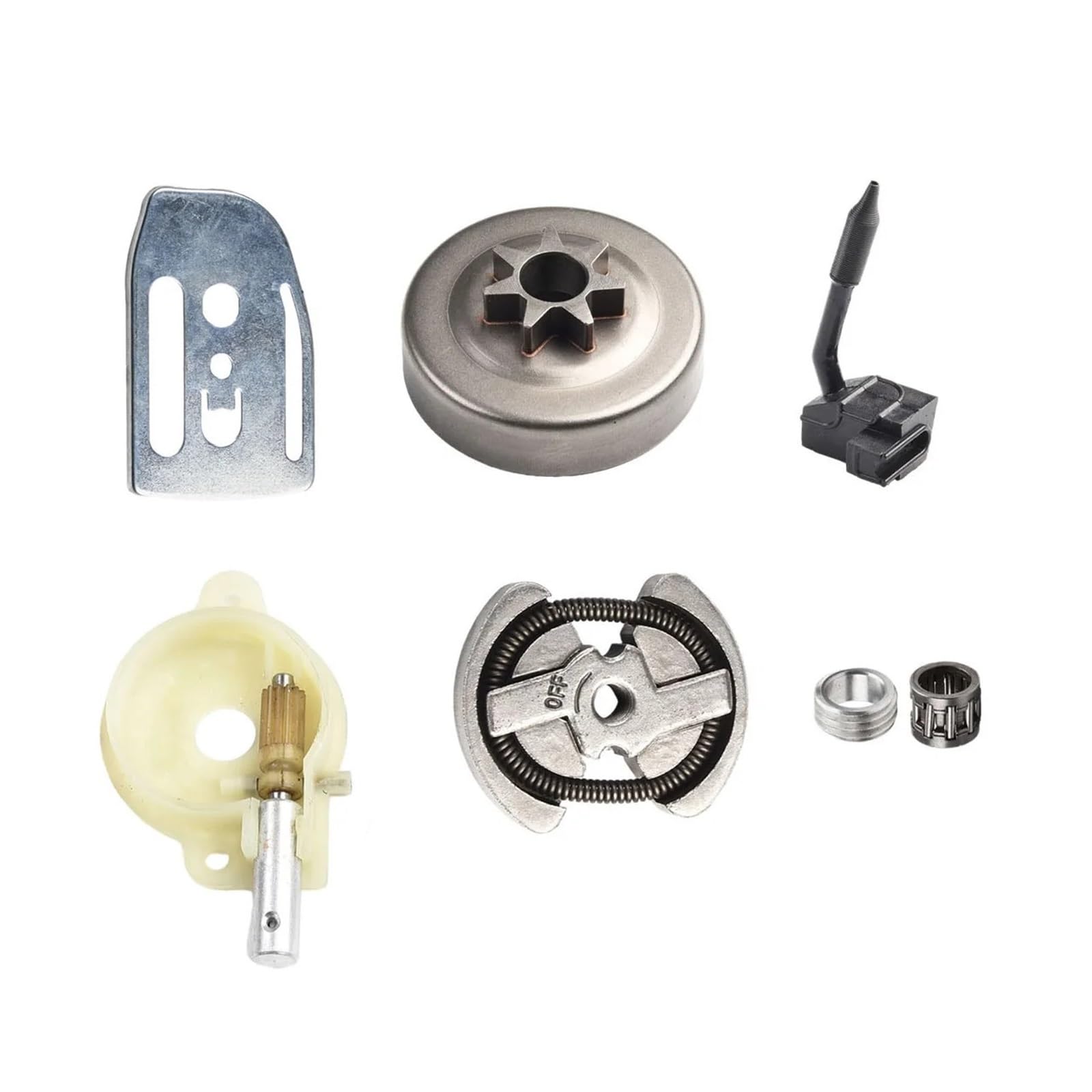 Kit de tambor de embrague de engranaje de engrasador de bomba de aceite for motosierra 41 136 137 142 141, accesorios de equipos eléctricos, Kit de piezas de sierra de cadena