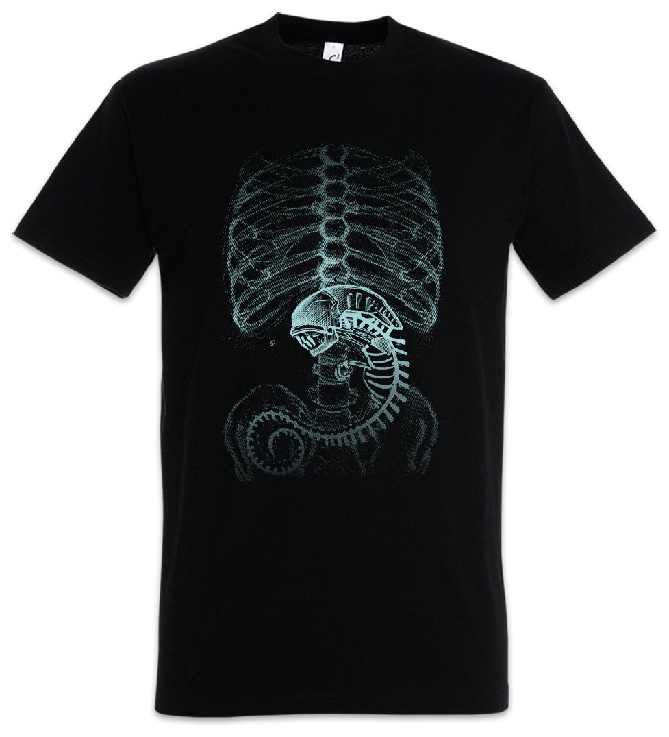 Urban Backwoods Xenomorph Alien Men T-Shirt Black Size M