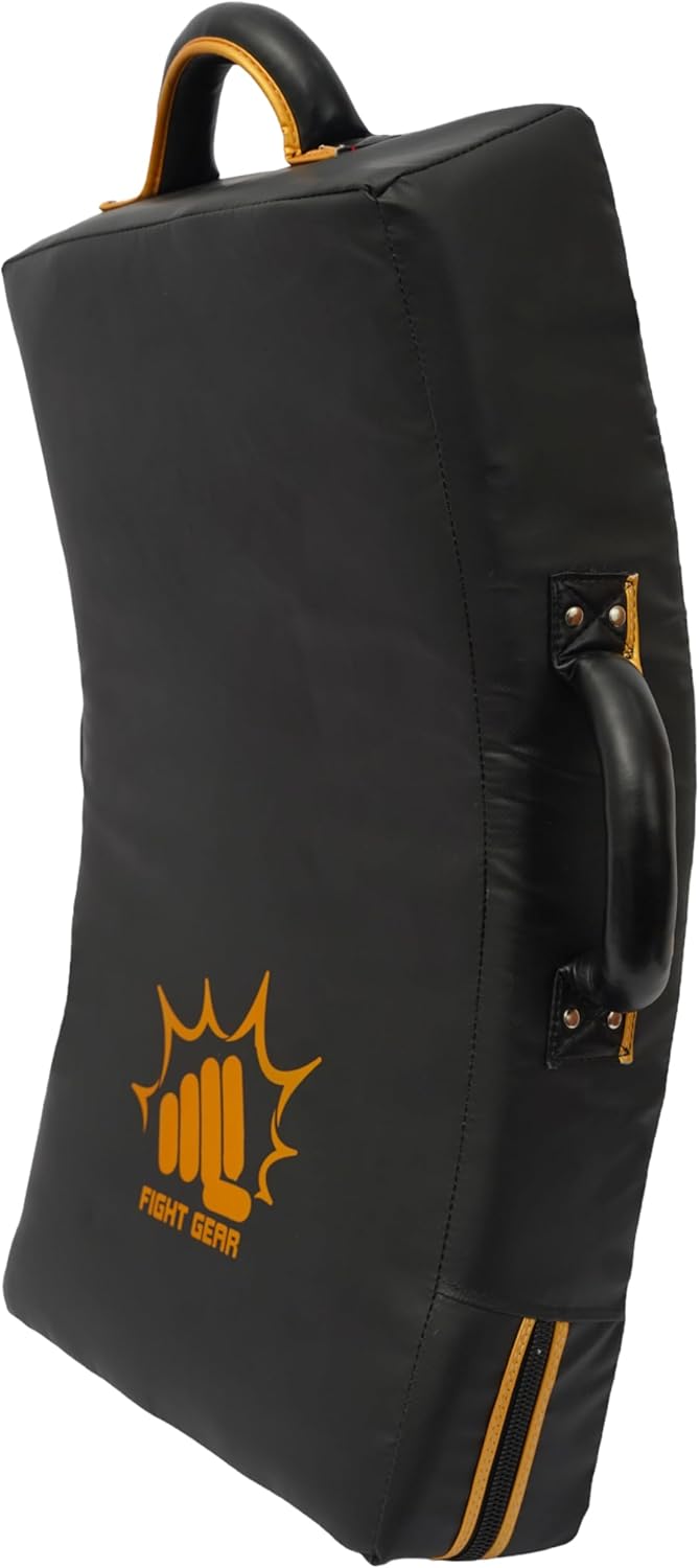 Kick Shield Strike Curved Muay Thai MMA Kicking Shield for Punching Foot Target Kickboxing Taekwondo & Martial Arts Pads with 3 Padded Handles