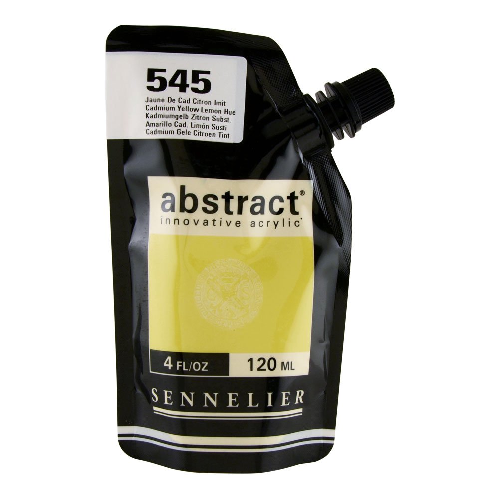 Sennelier : Abstract Acrylic Paint : 120ml : Satin : Cadmium Yellow Lemon Hue