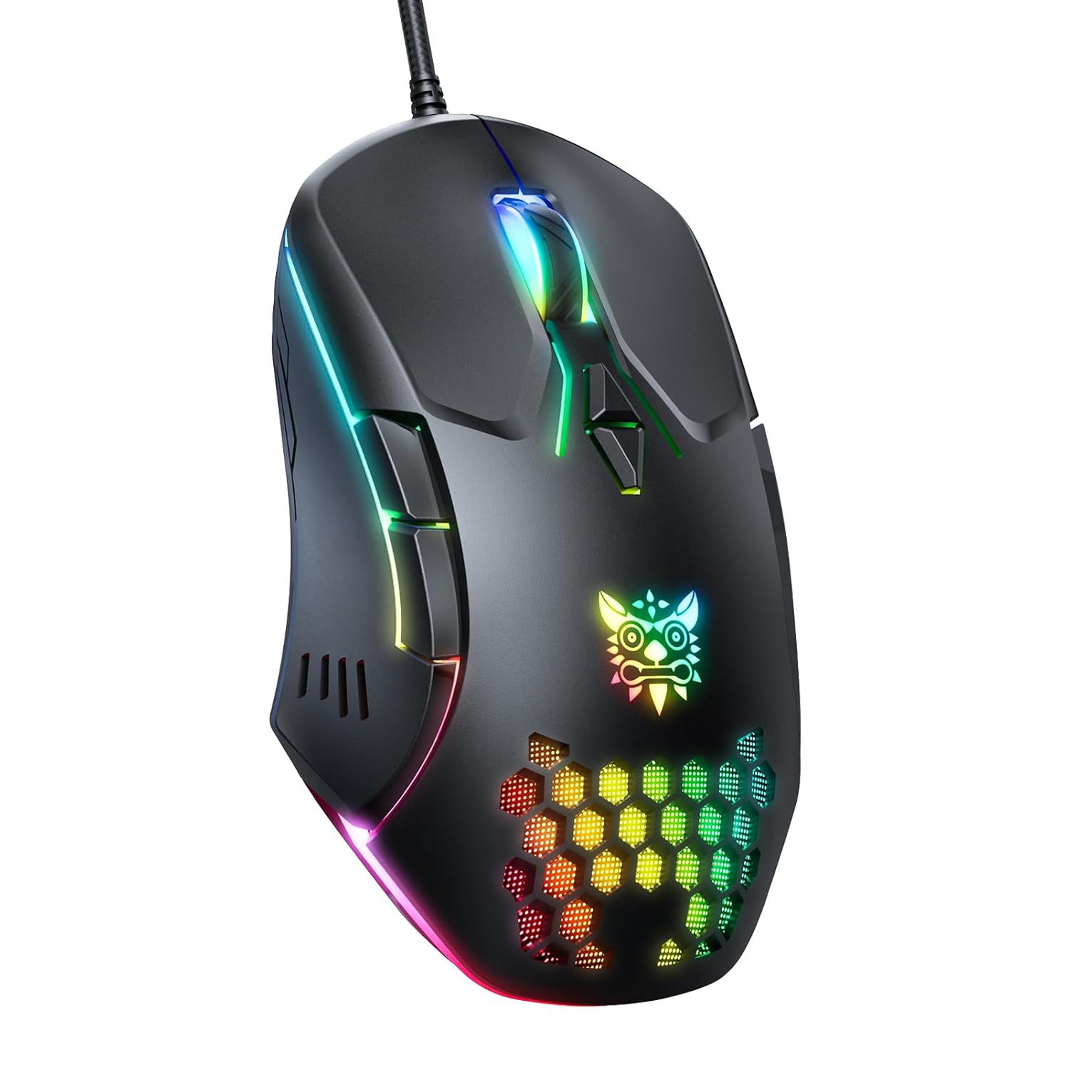 Wired PC Gaming Mouse High Precision Sensor RGB Backlit Adjustable DPI 7 Buttons Programmable Ergonomic mice for Office