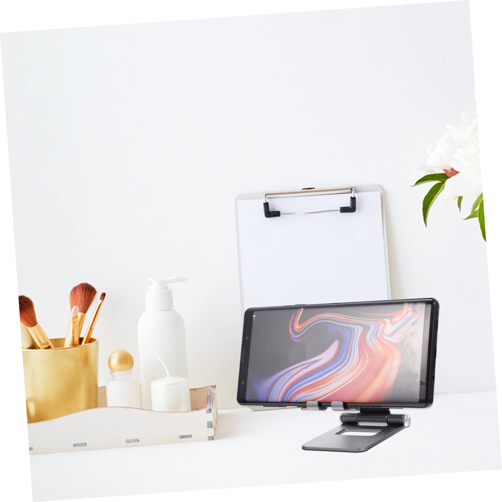 OSALADI 5piezas Soporte Plegable para Teléfonos y Tablets Diseño Portátil Multiángulo para Escritorio para Viajes y Oficina Fabricado Materiales Duraderos y Resistente Al Desgaste