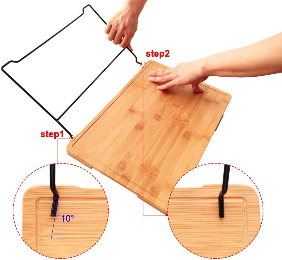 Black Friday - 60% OFF Bamboo Cutting Board Set with 5 Containers, Extensible Food Prep Station for Kitchen