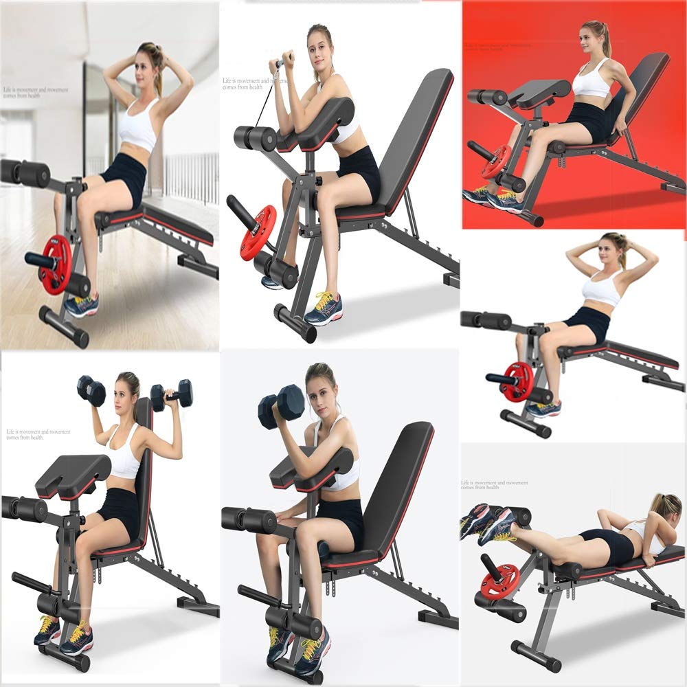 Mała ławka do ćwiczeń z hantlami - Składana ławka treningowa do standardowych ławek do ćwiczeń siłowych Hantle fitness