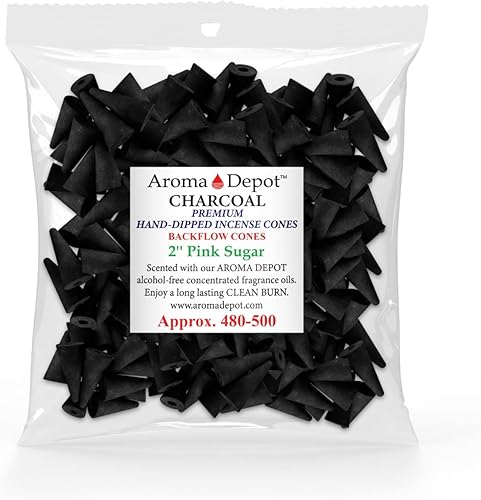 Conos de incienso de carbón de 2 pulgadas (aproximadamente 480-500) al por mayor Conos de Incienso de Carbón de Retorno de Azúcar Rosa