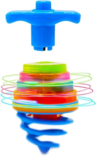 Miniatura 3 de Hanukkah Dreidel - Juguetes musicales de Hanukkah con luz para rebotar, varios colores (paquete de 4)