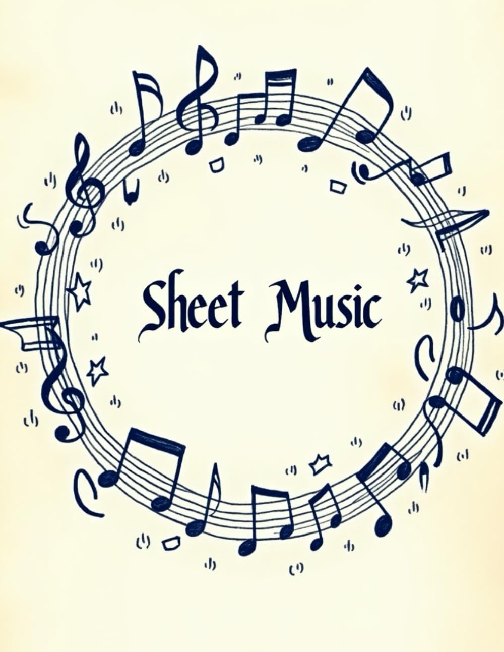 Sheet Music Pages with Ample Space to Arrange Your Original Songs and Melody Ideas      Paperback – April 19, 2025