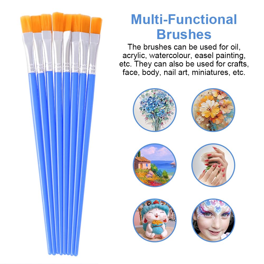 Set Pennelli Pittura 60 Pezzi - Per Acquerello, Acrilico, Bambini E Adulti, Con Manico In Legno - Foto 4