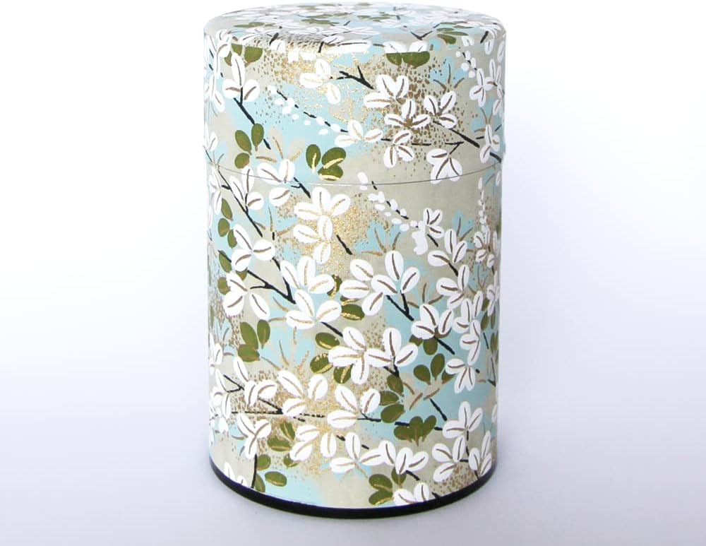 KIMIKURA Japanese Tea Canister [Natural tree] Small 100g Tea Capacity Airtight Tin -from JAPAN | Japanese Tea