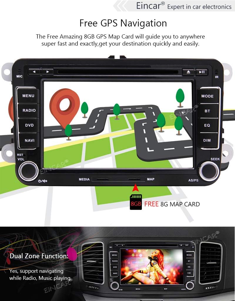 Rеvіеw Prоduсt 2 Din Car Stereo with Bluetooth Radio 7 Capacitive Touchscreen Double Din GPS Car DVD CD Video Player with Backup Camera Audio FM AM RDS Receiver Navigation System Support USB SD Canbus