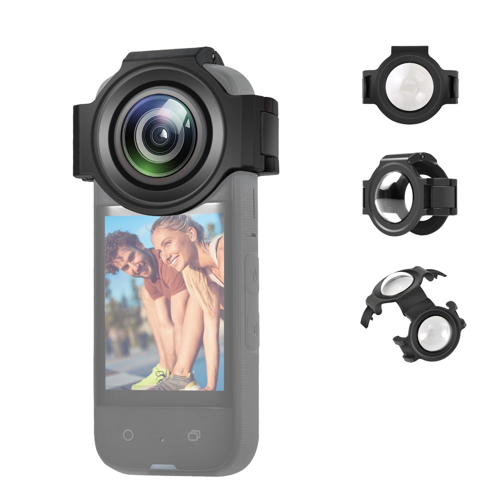 PULUZ Optical Glass Lens Protector for Insta360 X3, 98% HD Clear Lens Guard