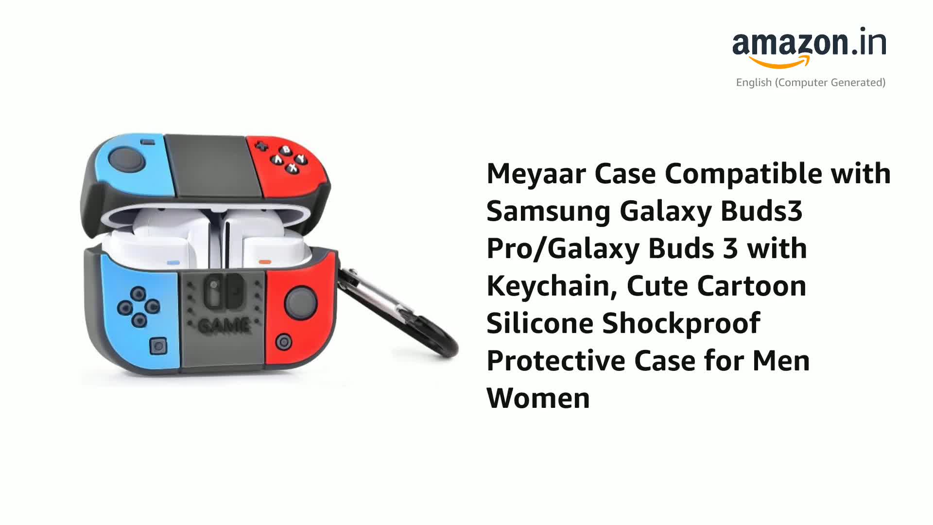 Meyaar Case Compatible with Samsung Galaxy Buds3 Pro/Galaxy Buds 3
