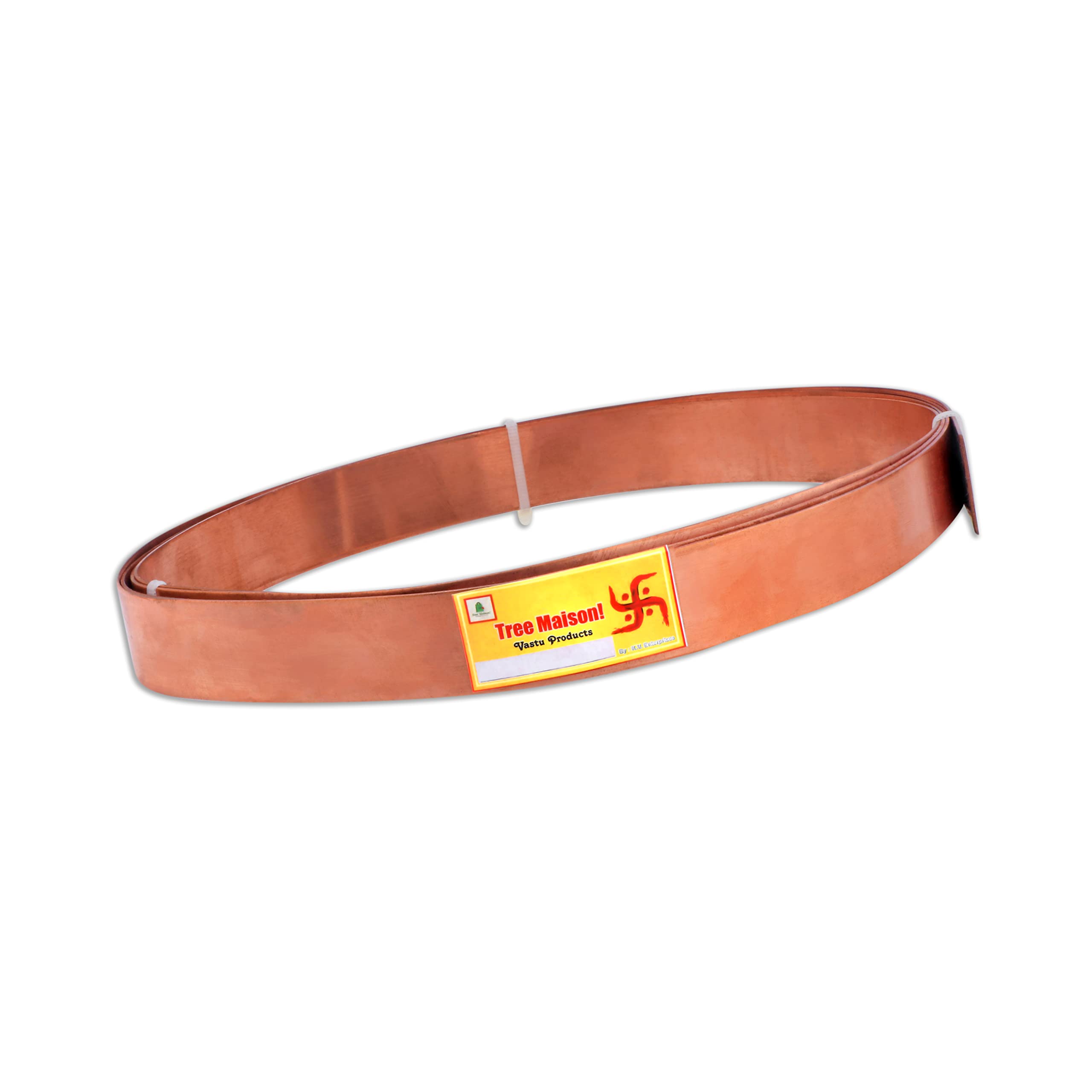 TREEMAISON Big Vastu Copper Strip | Width- 1 Inch | Thickness- 1 MM | Length- 8 Feet Approx | Zone Balancing | Vastu Strip for Toilet Correction | Main Entrance | Strip Remedy | Pack of 1 (B0C7MYSLZT) Amazon Price History, Amazon Price Tracker