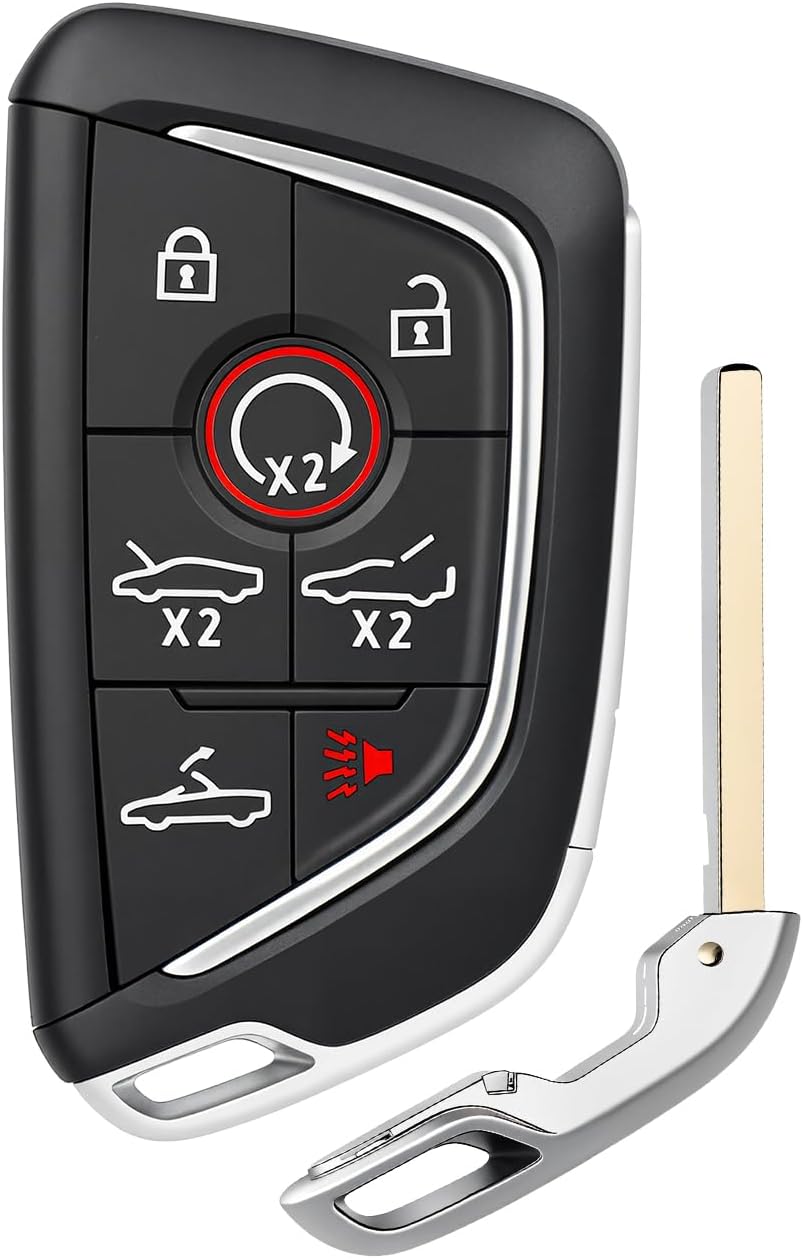 Fit for Chevy Corvette C8 2020-2024 Smart Key Fob 433MHz 49 Chip 6+1 Buttons Keyless Entry Remote FCC ID: YG0G20TB1