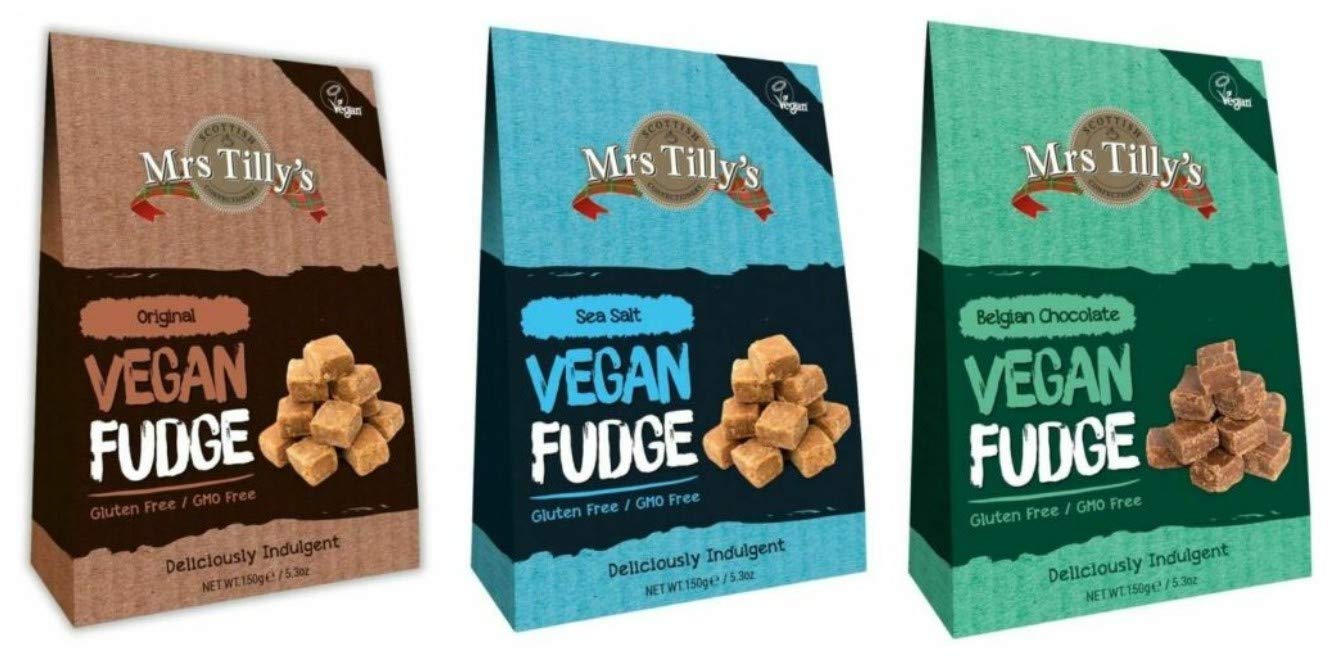 Buy Scottish Vegan Fudge Variety Gift Pack 3 x 150g Boxes Chocolate