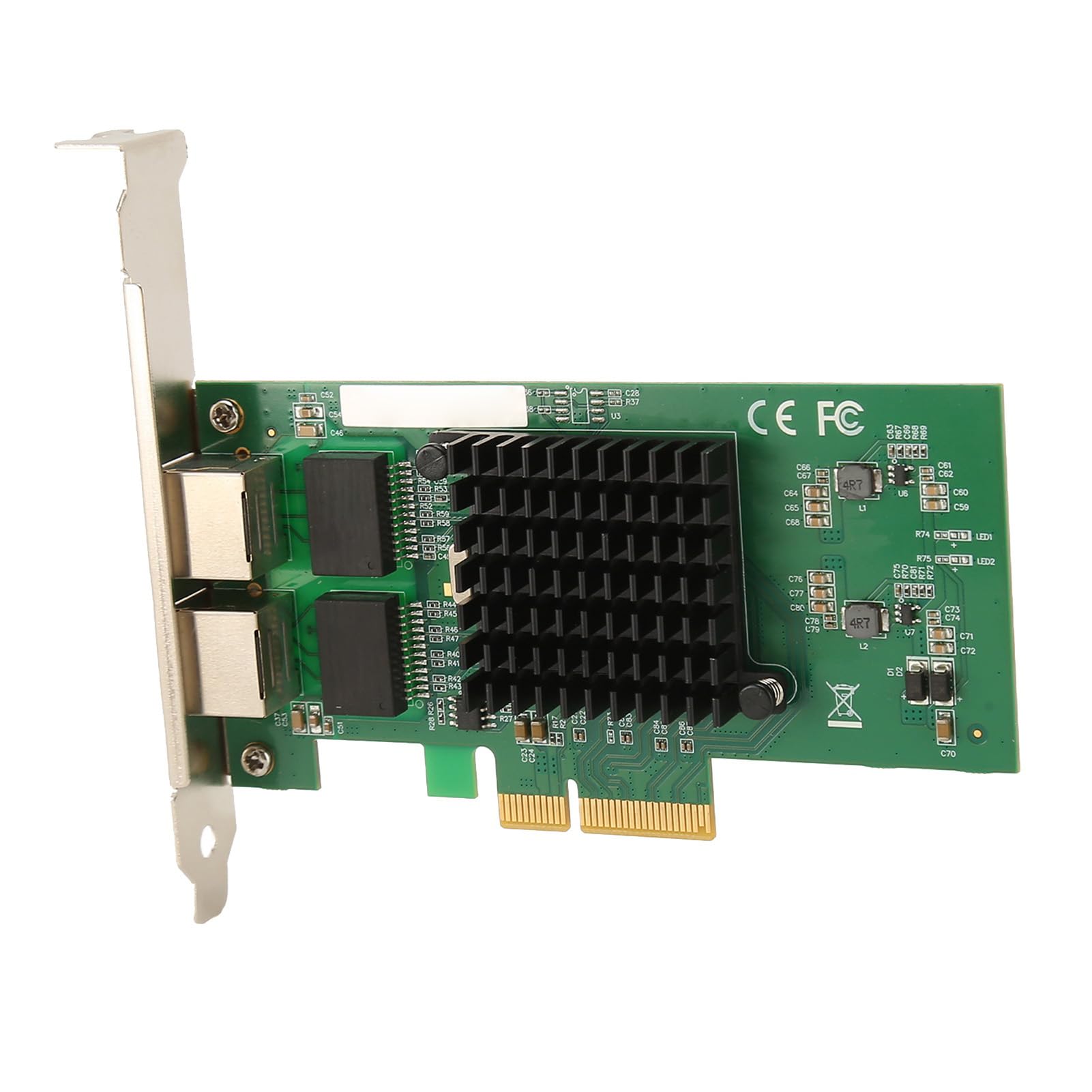 SIXRUN Karta Sieciowa Serwerowa PCIe X4, 10/100/1000Mbps