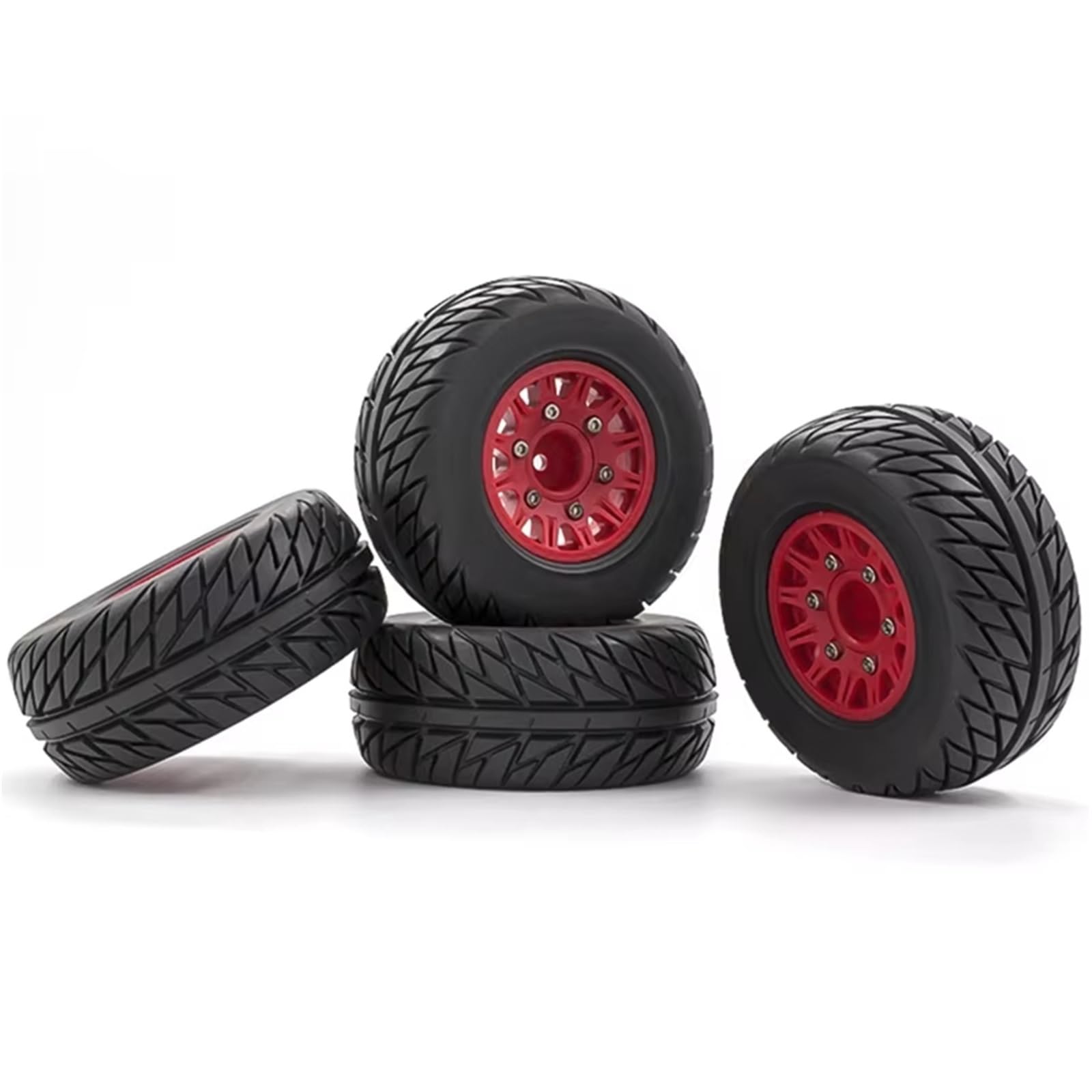 RC Gummireifen Kompatibel Mit Traxxas Für Arrma Für Tamiya Für HSP Für HPI Für Kyosho Für Hobao 1/8 1/10 RC Auto 4 Stück Short Course Truck Reifen Reifen Rad
