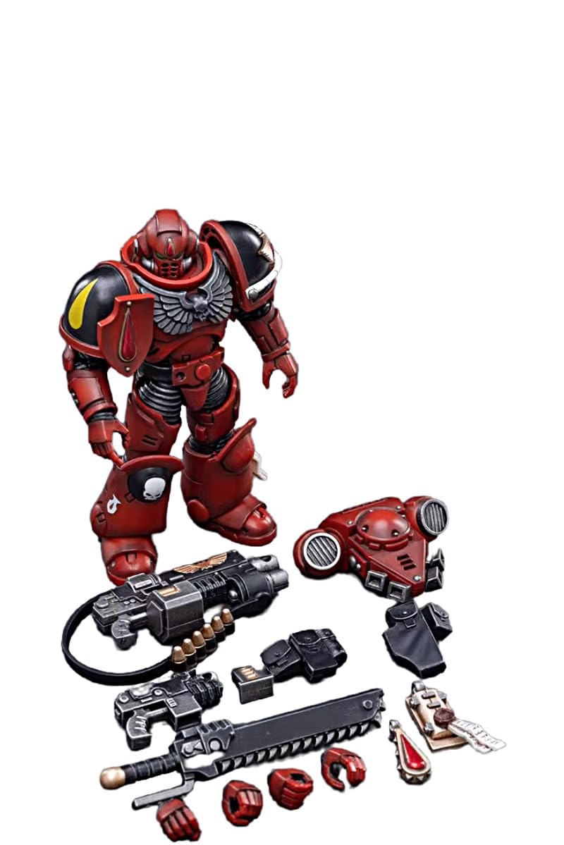 JOYTOY Warhammer 40K 1/18 Action Figure Space Marines Blood Angels Intercessors Brother Sergente Ranian Modello da collezione