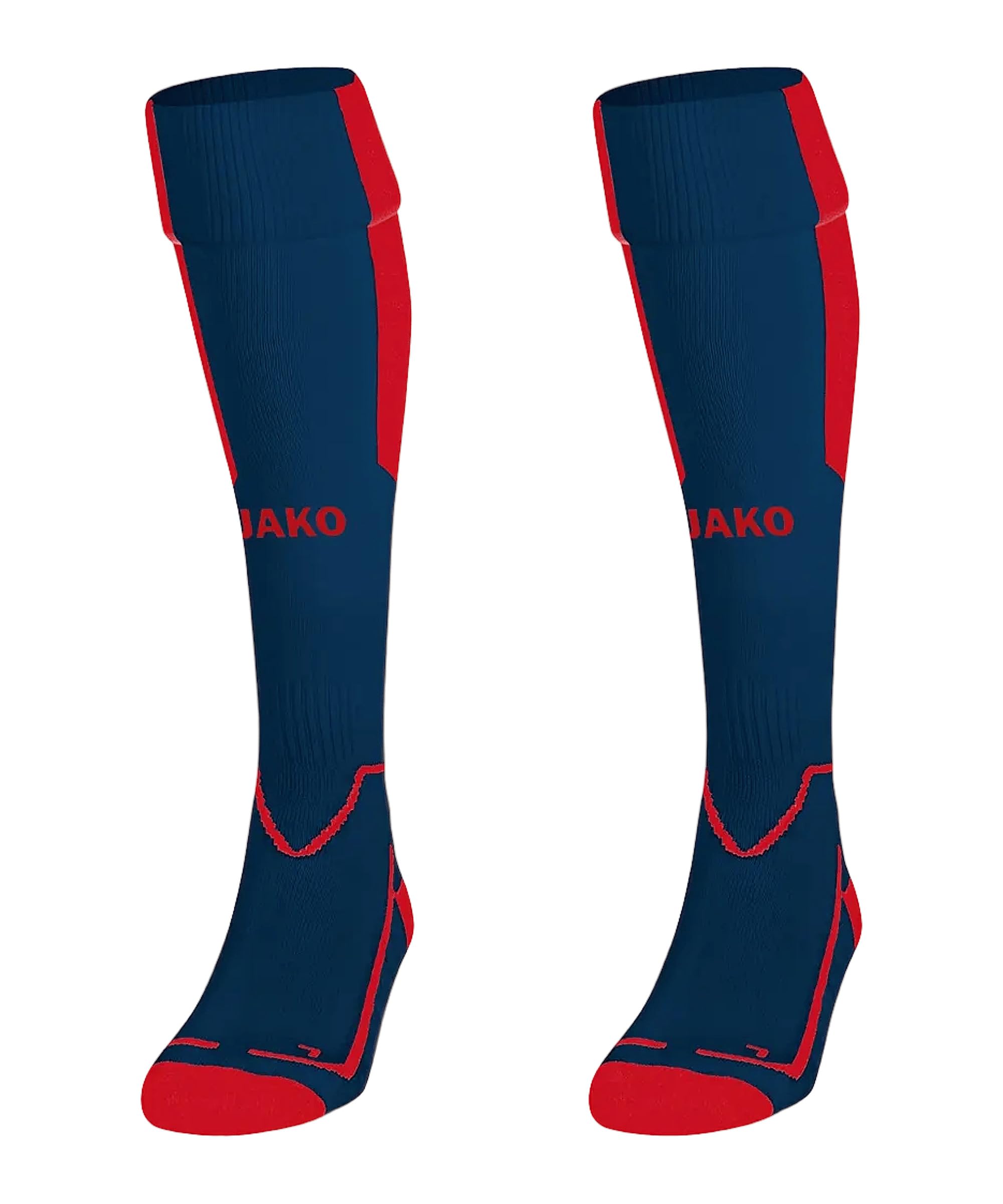 JAKO Lazio Socks Unisex Socks - Navy/Sports Red, 3 (35-38)