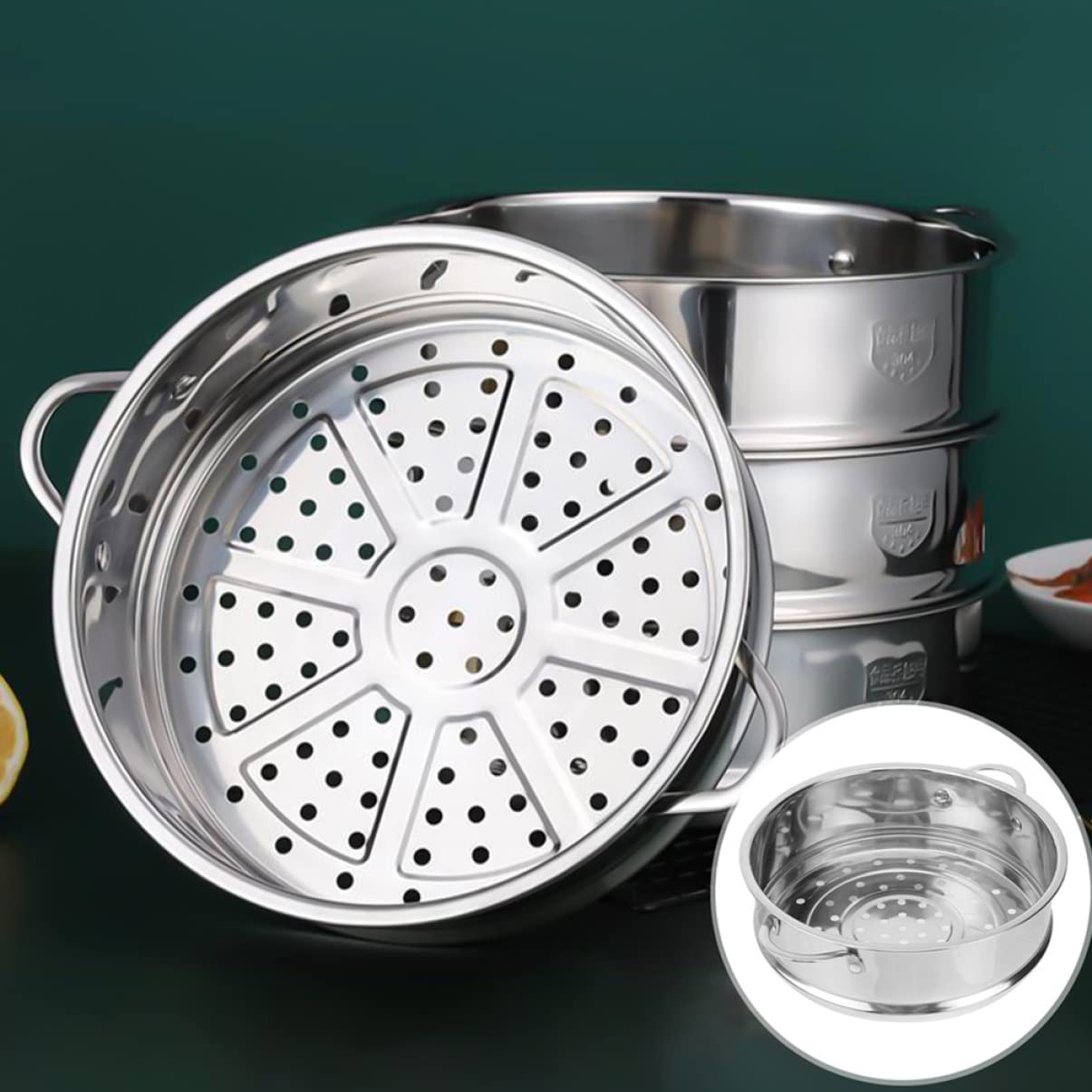 Panier Vapeur En Acier Inox 18 Cm - Pour Cuisson à La Vapeur, Lave-vaisselle